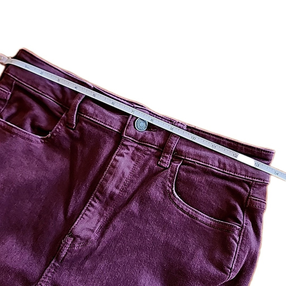 American Eagle Women's Jegging Jeans, Super High Rise, Size 4, Long Plum - Picture 5 of 11